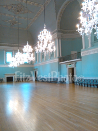 Ball room with view of the musician balcony